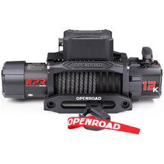 OPENROAD 12,000lbs Winch with Synthetic Rope-Panther Series 3S PP2PL10011